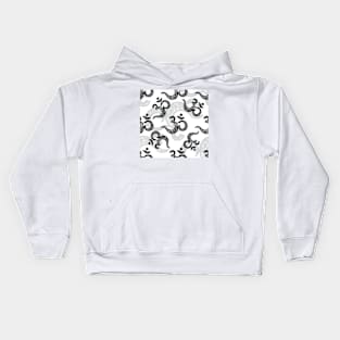 Om Aum Black and White Kids Hoodie